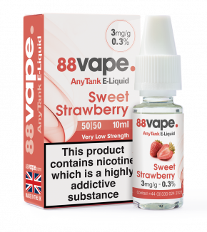 88Vape Anytank Sweet Strawberry E-Liquid 10ml