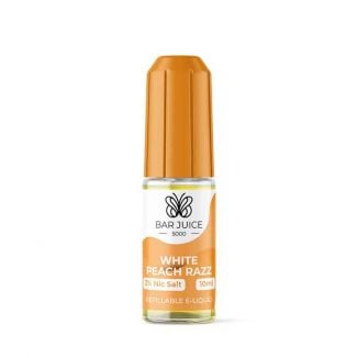 White Peach Razz Bar Juice 5000 Nic Salt E-Liquid 10ml