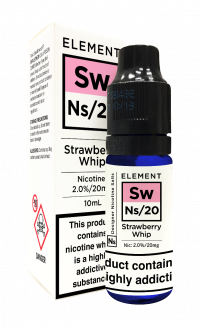 Elements Designer Nic Salts Strawberry Whip 10ml
