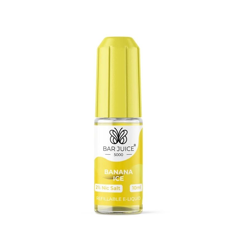 Banana Ice Bar Juice 5000 E-Liquid Nic Salt 10ml 1% 2% 10mg 20mg