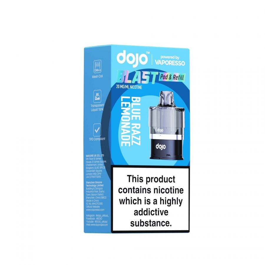 Vaporesso Dojo Blast Prefilled Pods-Blue Razz Lemonade