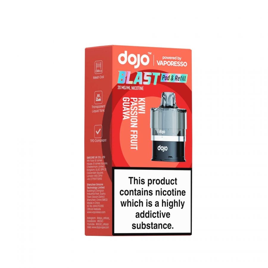 Vaporesso Dojo Blast Prefilled Pods Kiwi Passion Fruit Guava