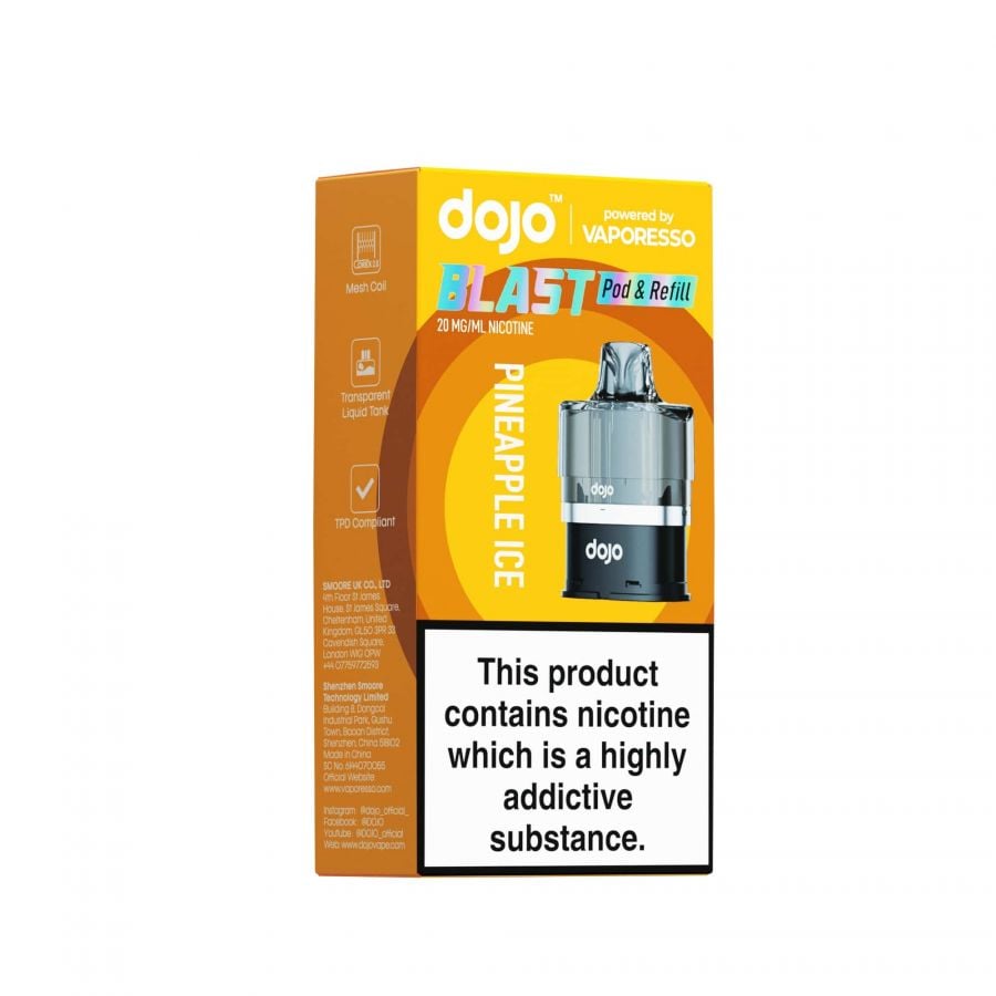 Vaporesso Dojo Blast Prefilled Pods Pineapple Ice