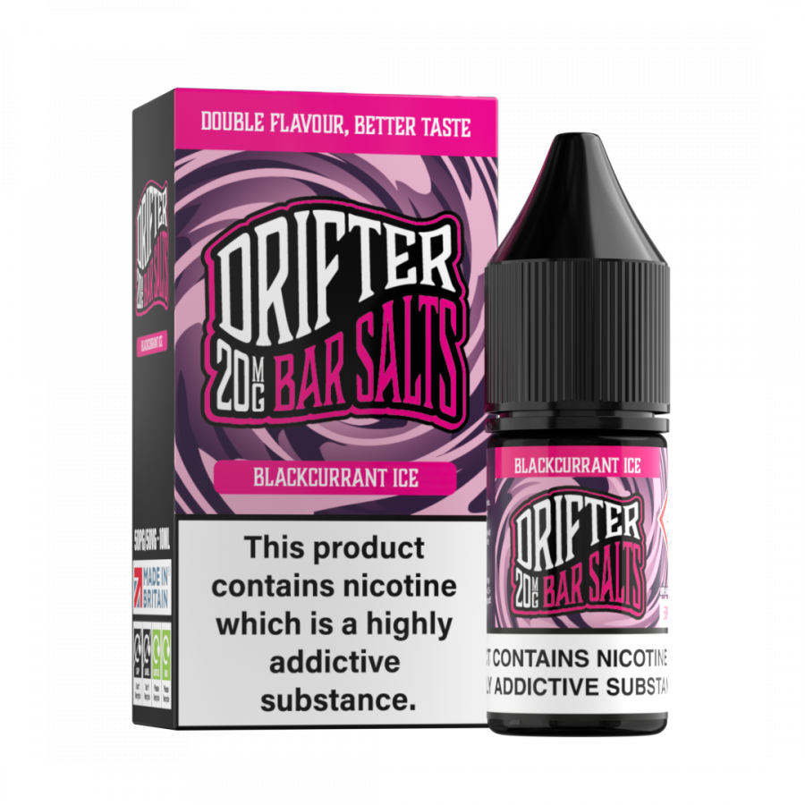 Blackcurrant Ice Drifter Bar Salts Nic Salt E-Liquid 10ml