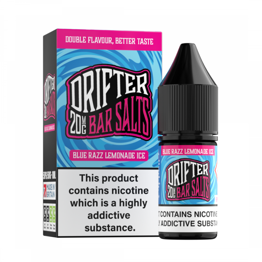 Blue Razz Lemonade Ice Drifter Bar Salts Nic Salt E-Liquid 10ml