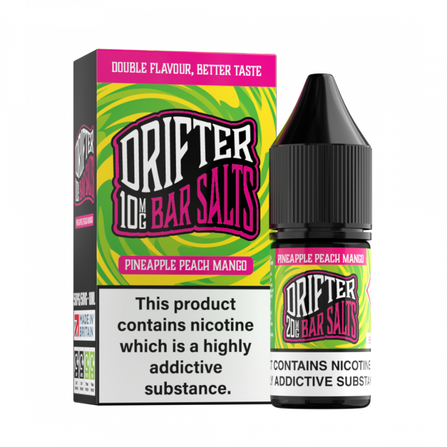 Pineapple Peach Mango Drifter Bar Salts Nic Salt E-Liquid 10ml