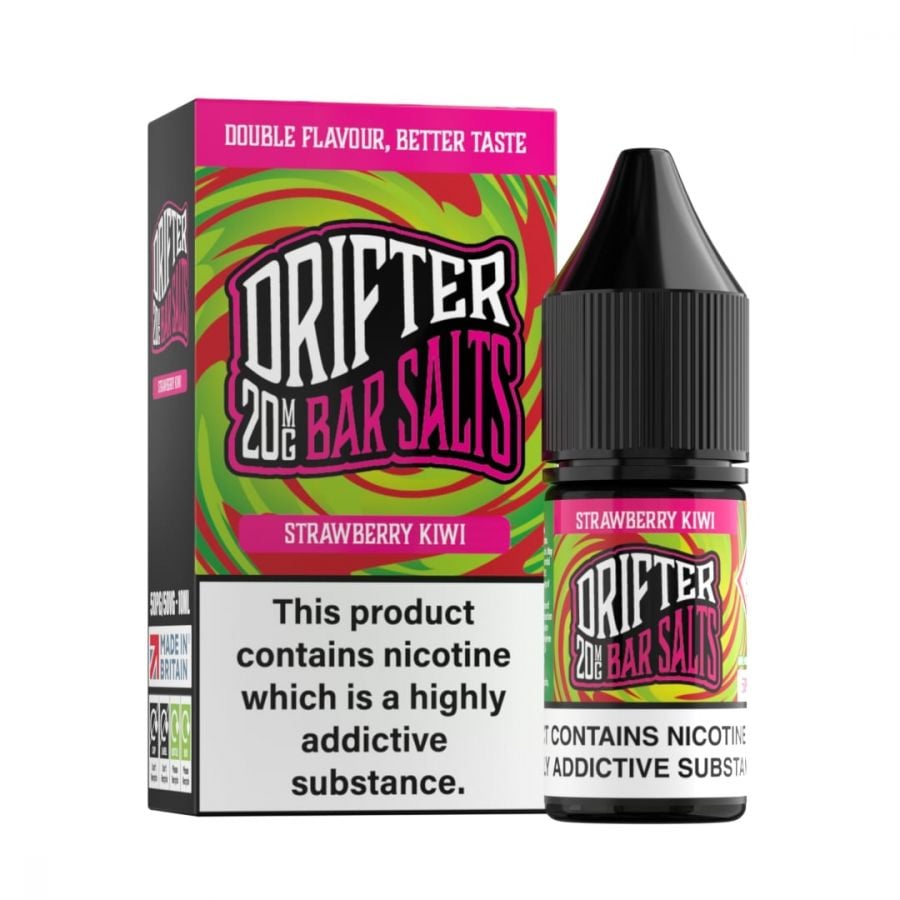 Strawberry Kiwi Drifter Bar Salts Nic Salt E-Liquid 10ml