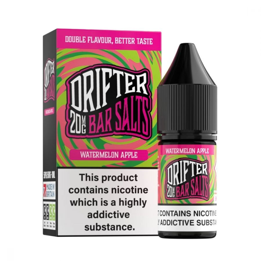 Watermelon Apple Drifter Bar Salts Nic Salt E-Liquid 10ml
