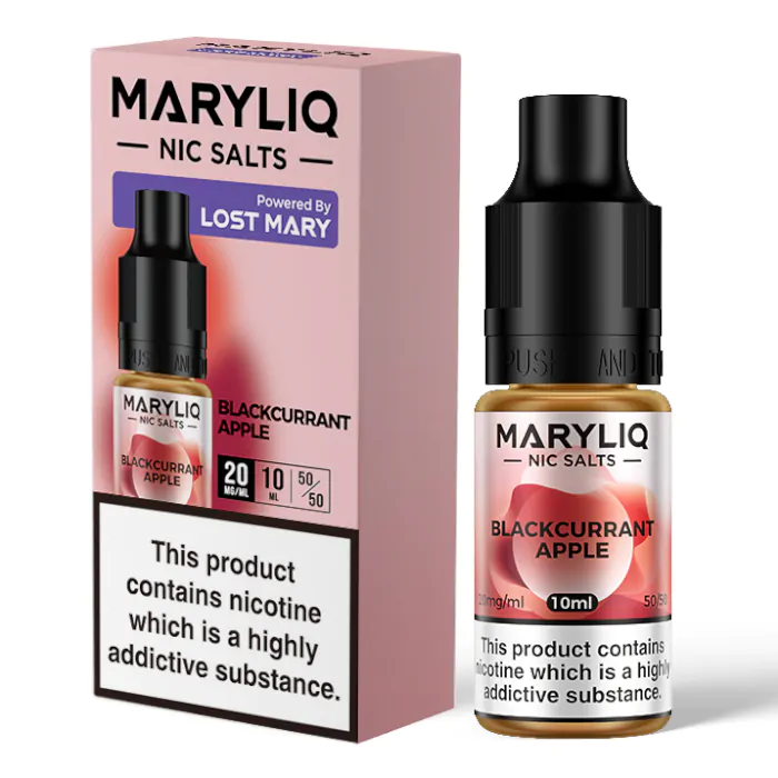 Blackcurrant Apple Maryliq Nic Salt E-Liquid by Lost Mary