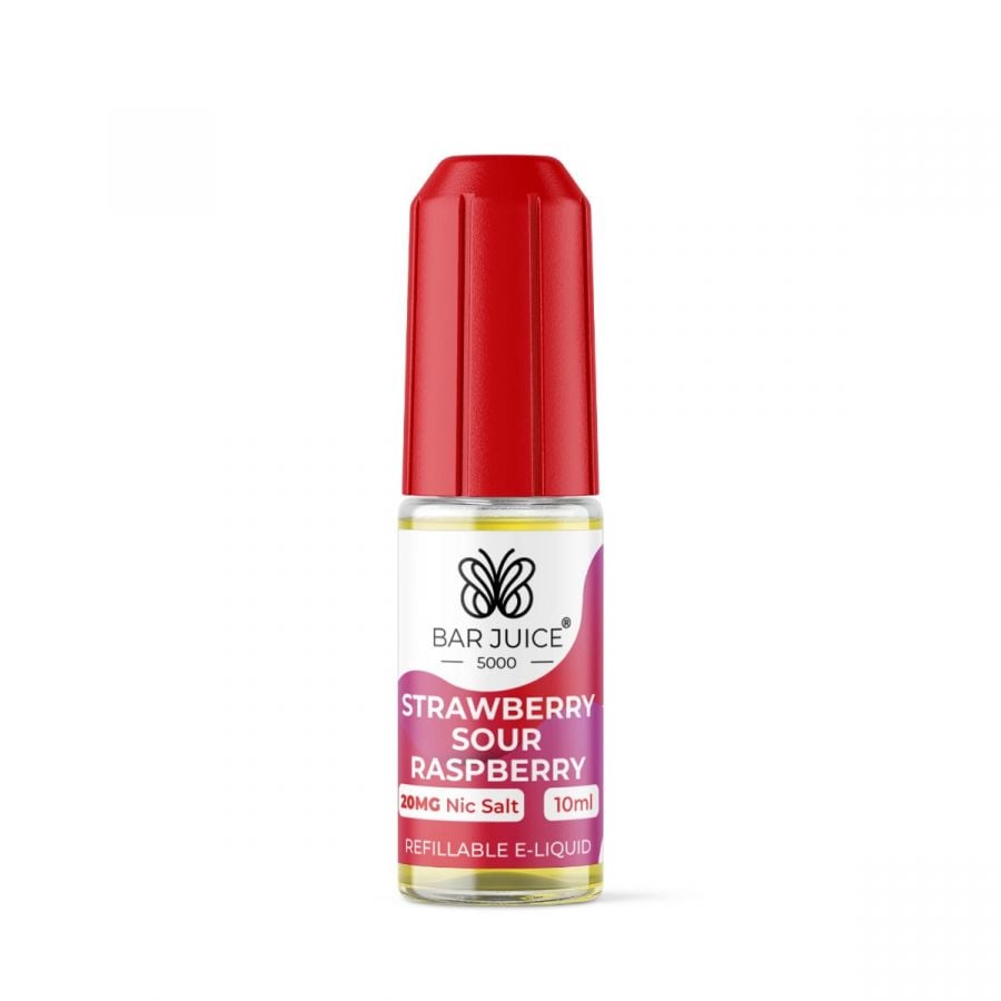Strawberry Sour Raspberry Bar Juice 5000 Nic Salt E-Liquid