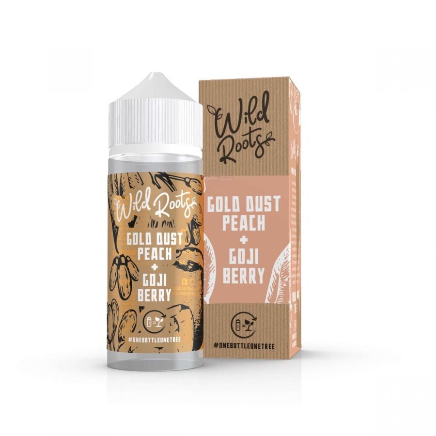 Gold Dust Peach & Goji Berry Shortfill E-liquid by Wild Roots 100ml