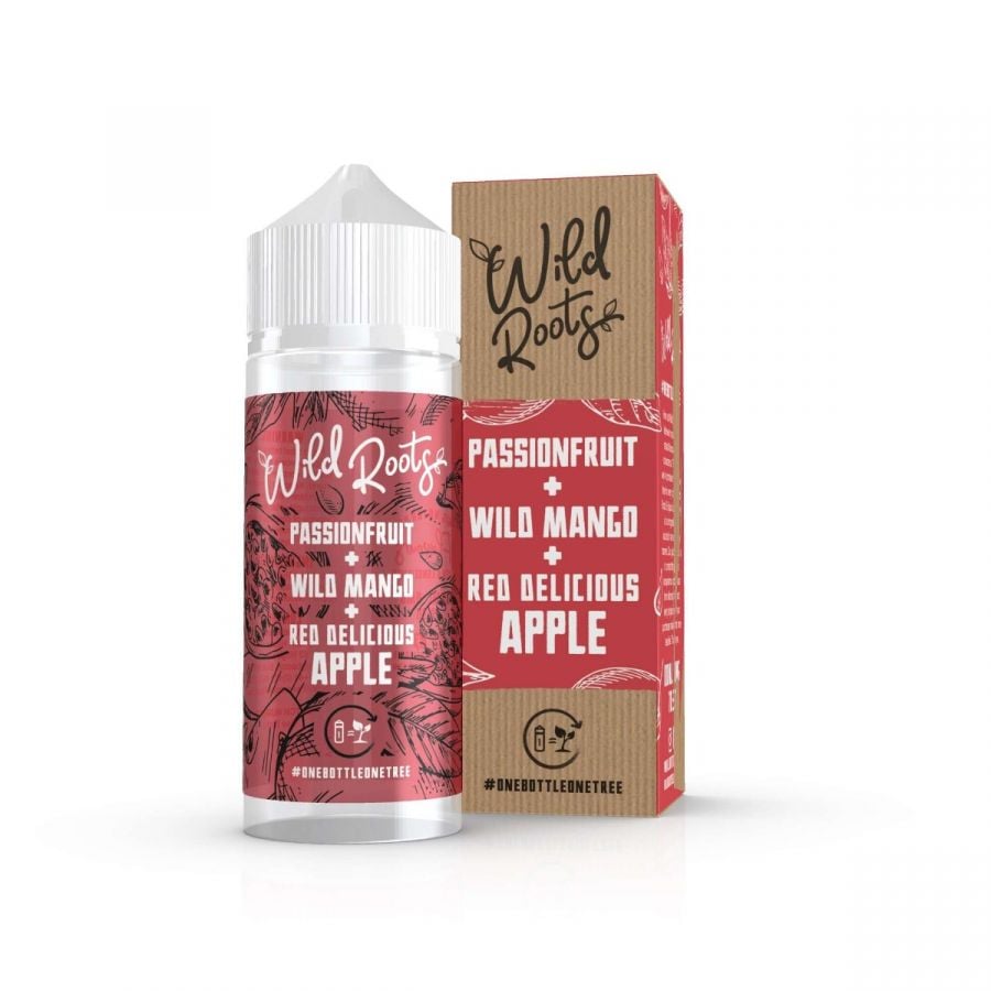Passionfruit, Wild Mango & Red Delicious Apple Shortfill E-liquid by Wild Roots 100ml