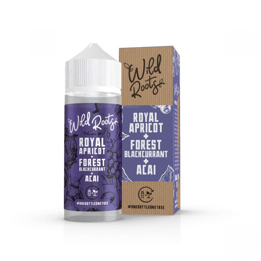 Royal Apricot, Forest Blackcurrant & Acai Shortfill E-liquid by Wild Roots 100ml
