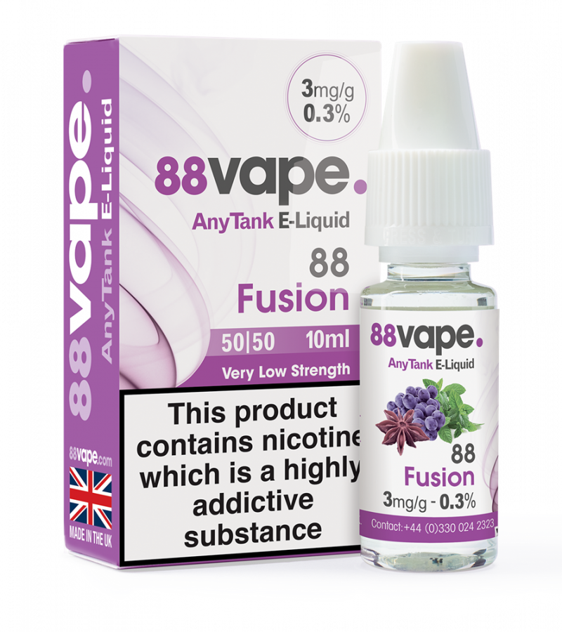 88Vape Anytank Fusion E-Liquid 10ml