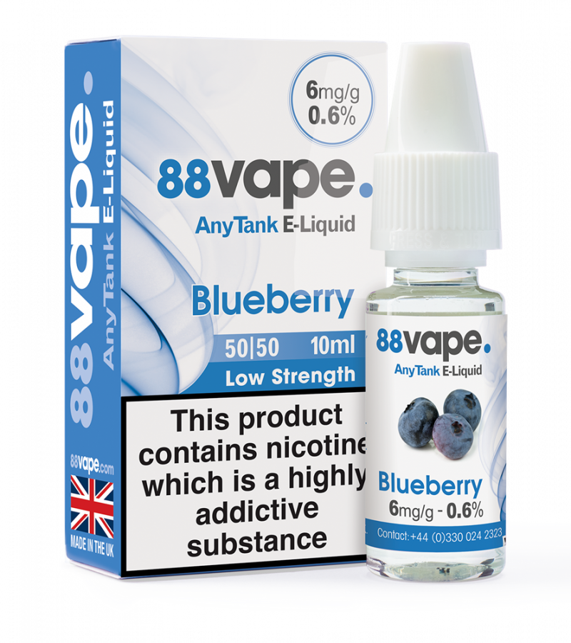 88Vape Anytank Blueberry E-Liquid 10ml