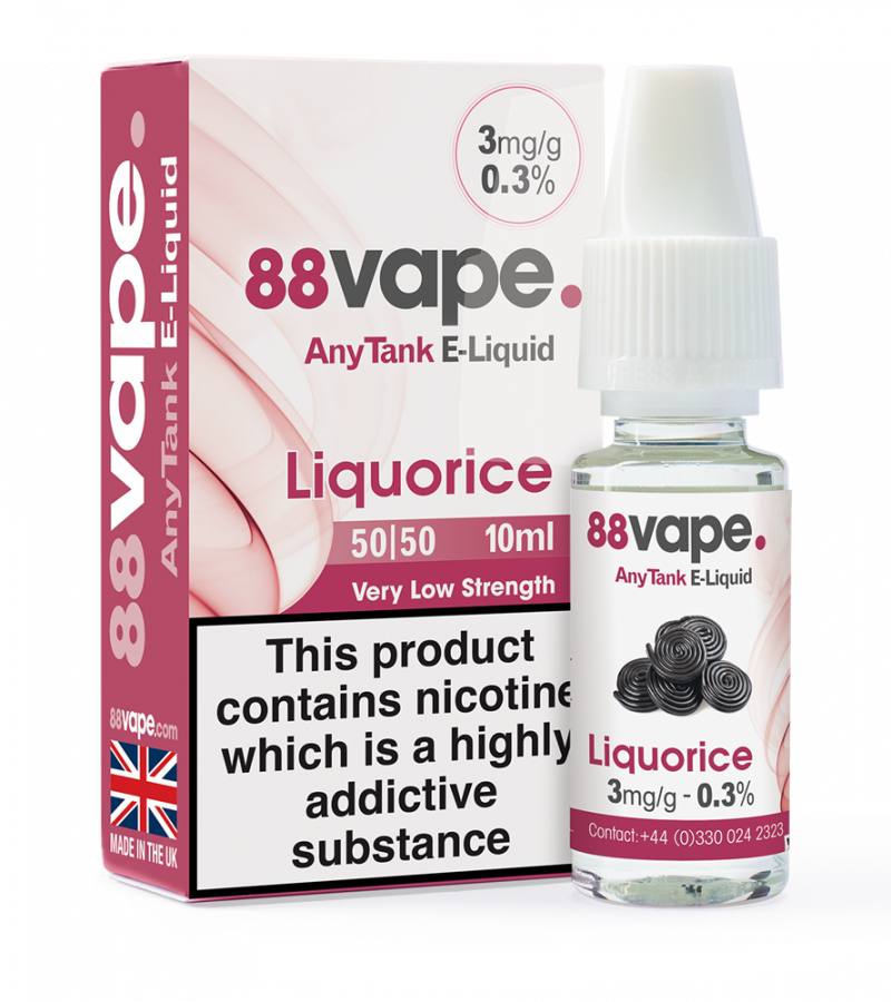 88Vape Anytank Liquorice E-Liquid 10ml