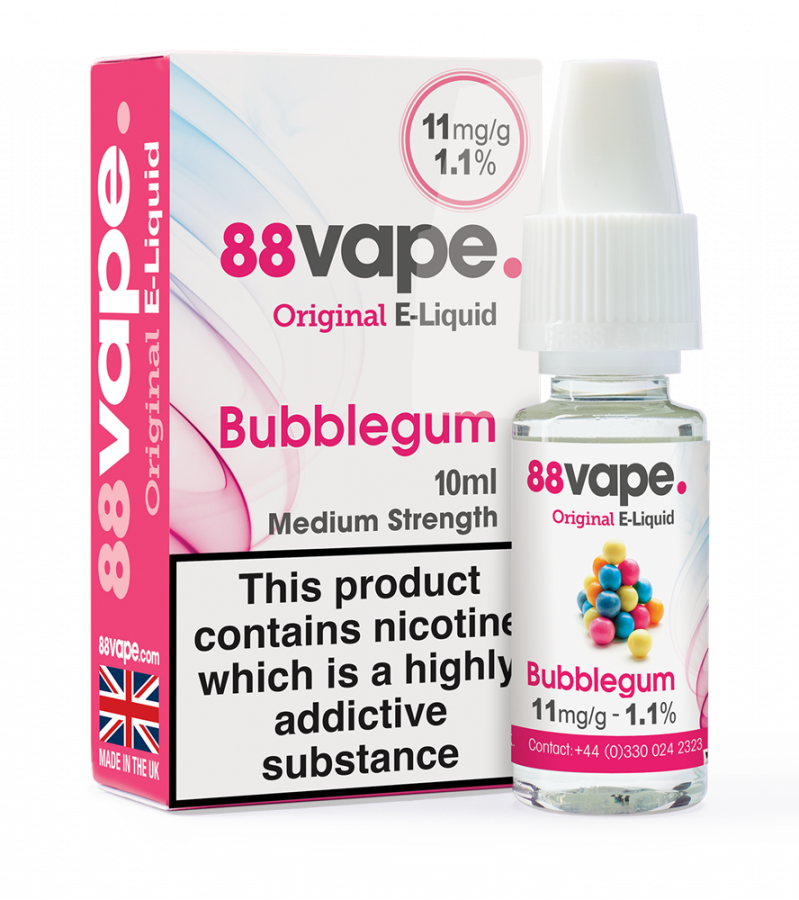 88Vape Bubblegum E-Liquid 10ml