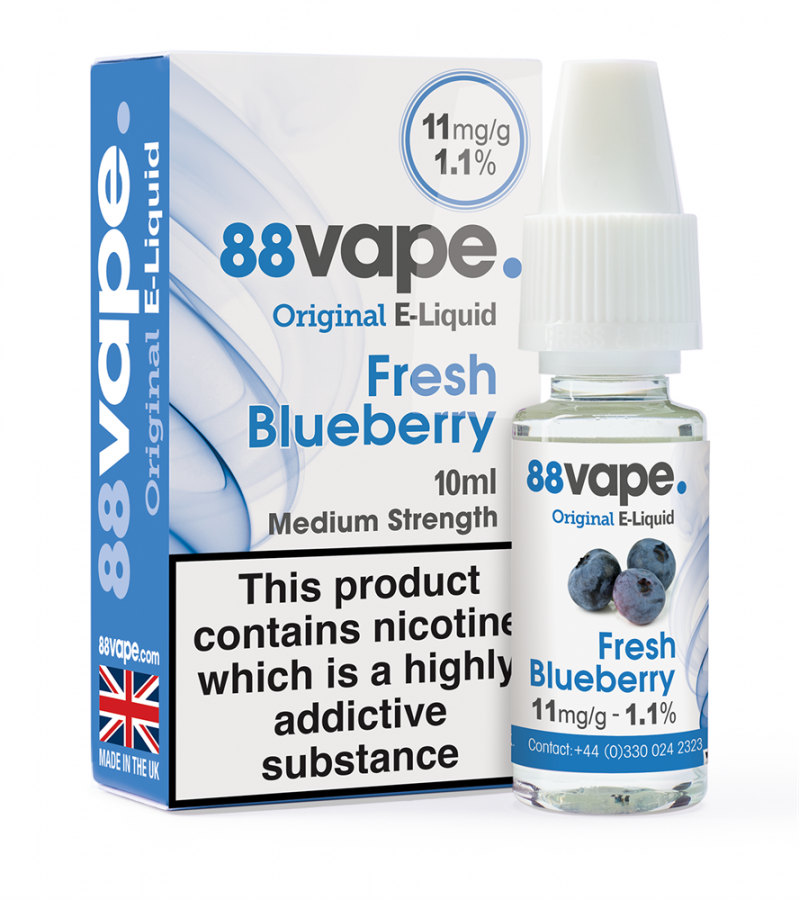 88Vape Fresh Blueberry E-Liquid 10ml