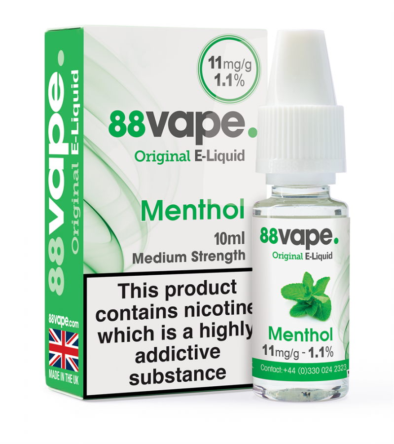 88Vape Menthol E-Liquid 10ml