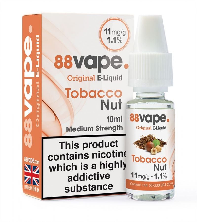 88Vape Tobacco Nut E-Liquid 10ml
