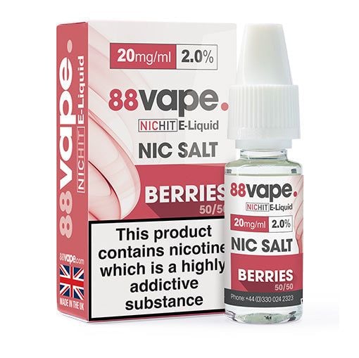 88Vape Berries Nic Salt E-Liquid 10ml