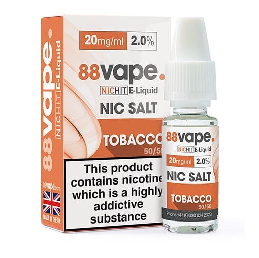 88Vape Tobacco Nic Salt E-Liquid 10ml