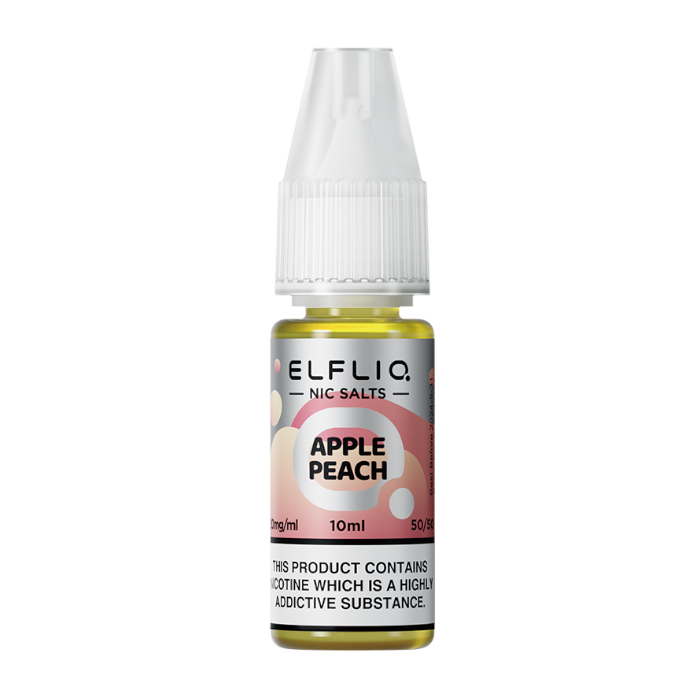 Apple Peach Elfliq Elf Bar E-Liquid Nic Salt 10ml