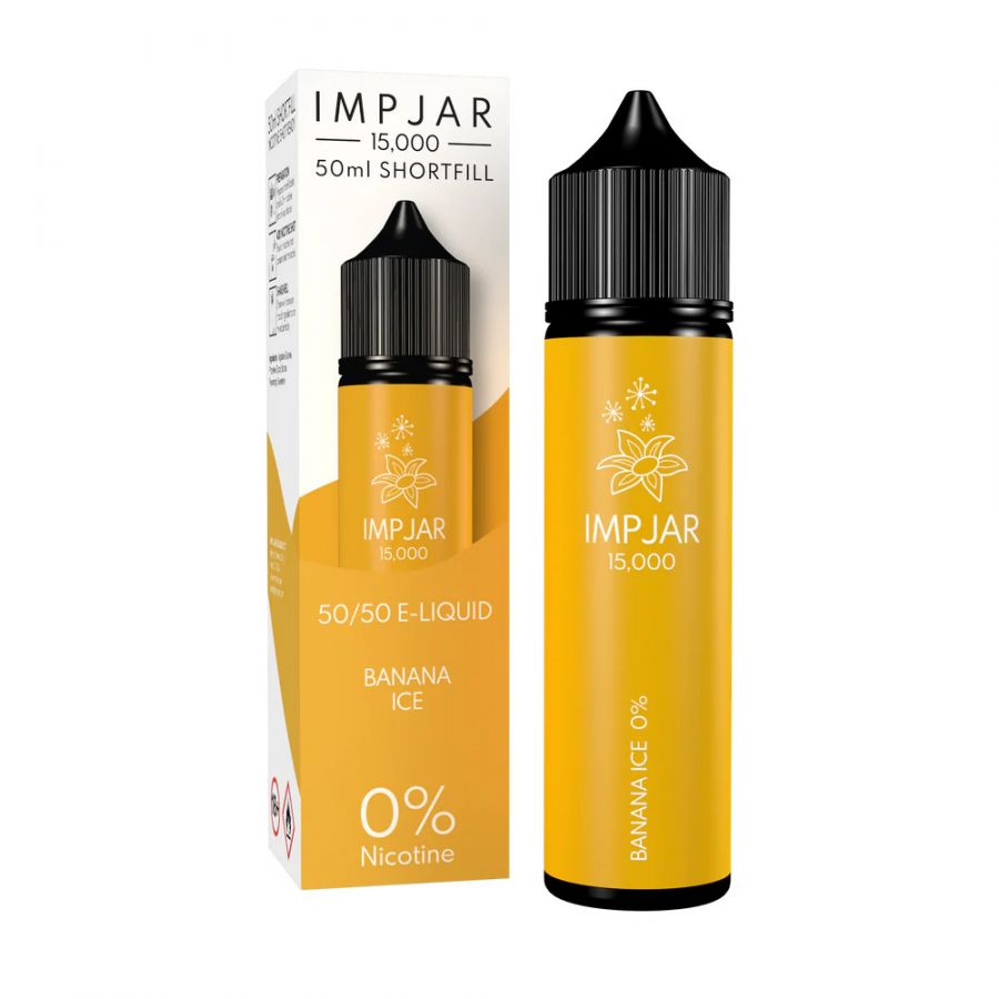 Imp Jar Banana Ice 15,000 puff 50ml Shortfill E-Liquid Banana Ice