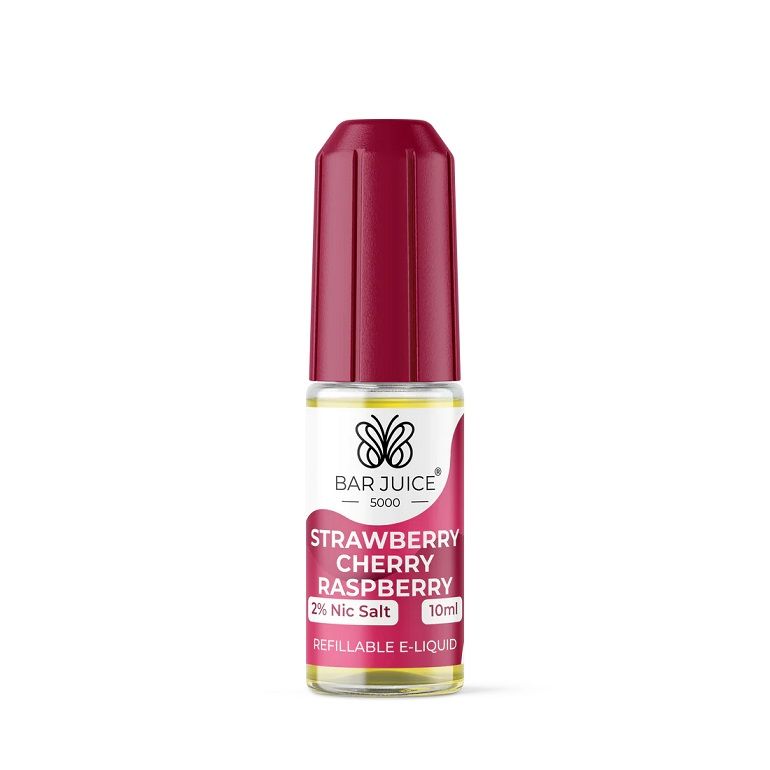 Strawberry Cherry Raspberry Bar Juice Nic Salt E-Liquid 10ml 10mg 20mg 1% 2%