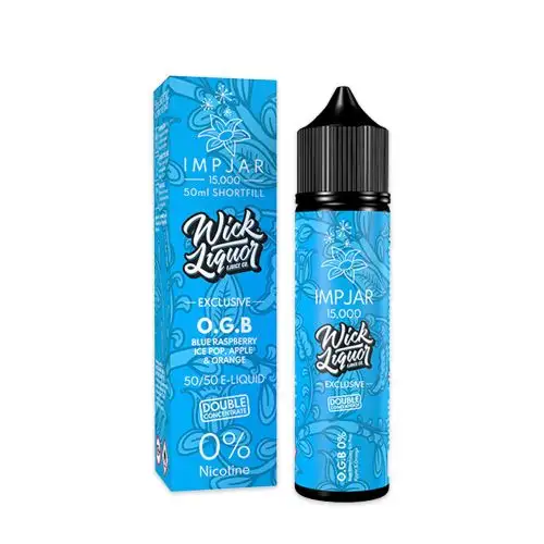 O.G.B Shortfill E-Liquid by Imp Jar X Wick Liquor E-Juice Co 50ml