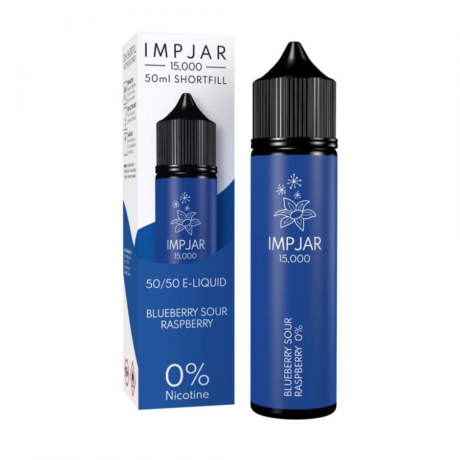 imp jar 15000 puff 50ml shortfill eliquid blueberry sour raspberry