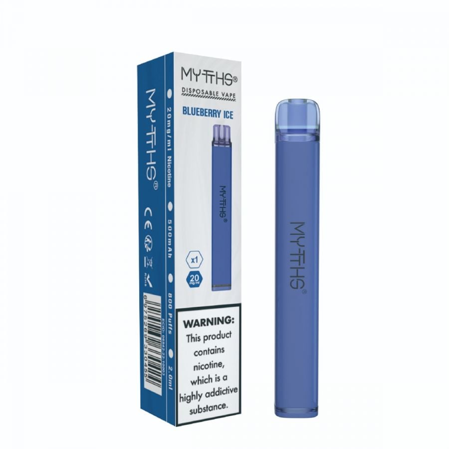 Blueberry Ice 800 Puff Bar Disposable MYTTHS Pro