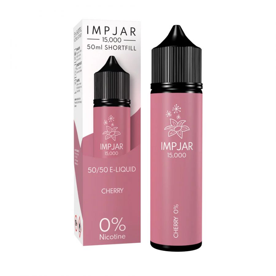 imp jar 15000 puff 50ml shortfill eliquid cherry