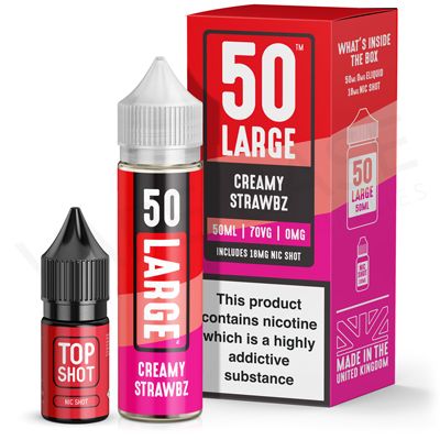 50 Large Creamy Strawbz 50ml