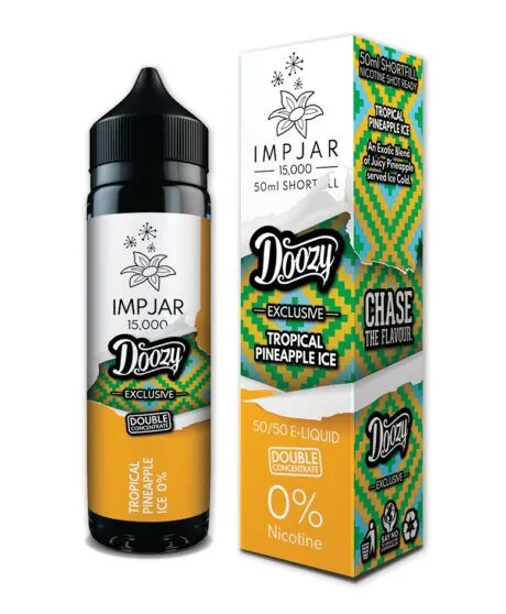 Tropical Pineapple Ice Shortfill E-Liquid by Imp Jar X Doozy Vape Co 50ml