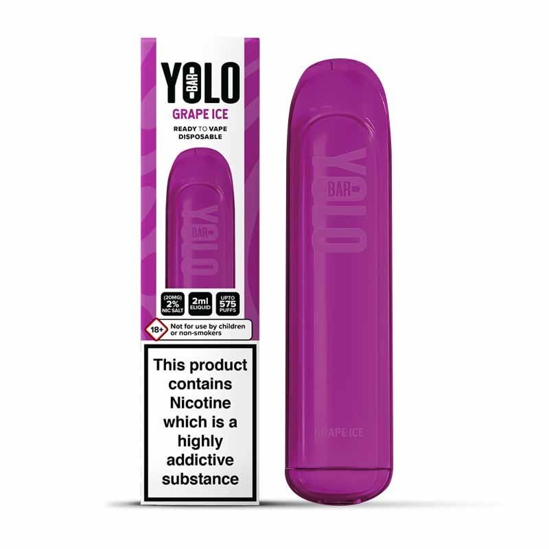 Yolo Bar Disposable Grape Ice