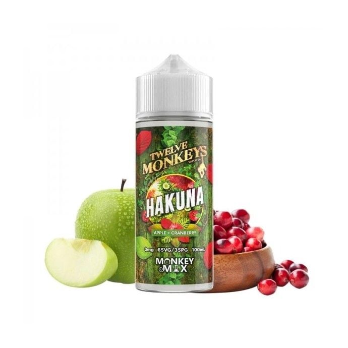 Hakuna Shortfill E-liquid by Twelve Monkeys 100ml 