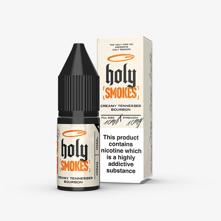 Holy Smokes Nic Salt E-Liquid Creamy Tennessee Bourbon 10ml