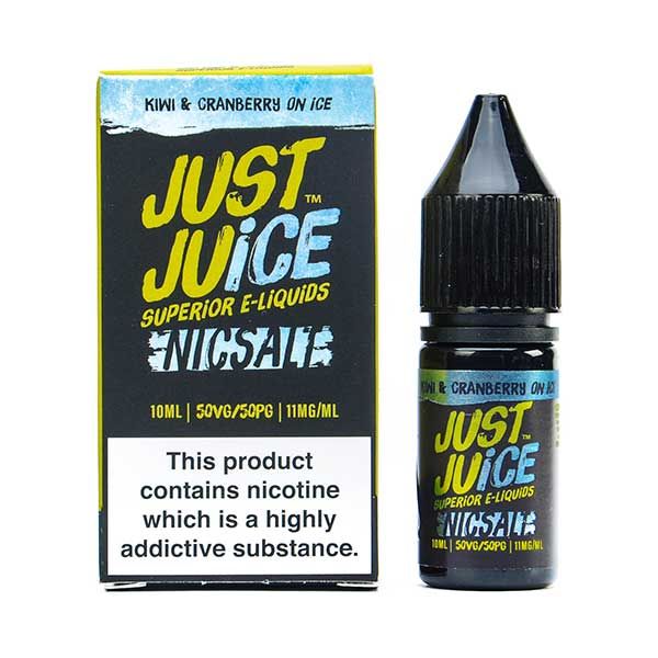 Kiwi Cranberry On Ice Just Juice Nic Salt 10ml E-Liquid