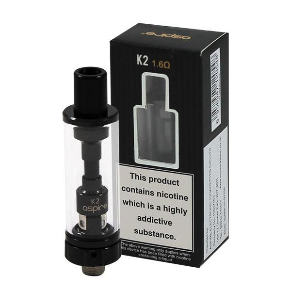 Aspire K2 Tank Black Vape Starter Tank MTL 1.8ohm 1.8ml 1.6ohm