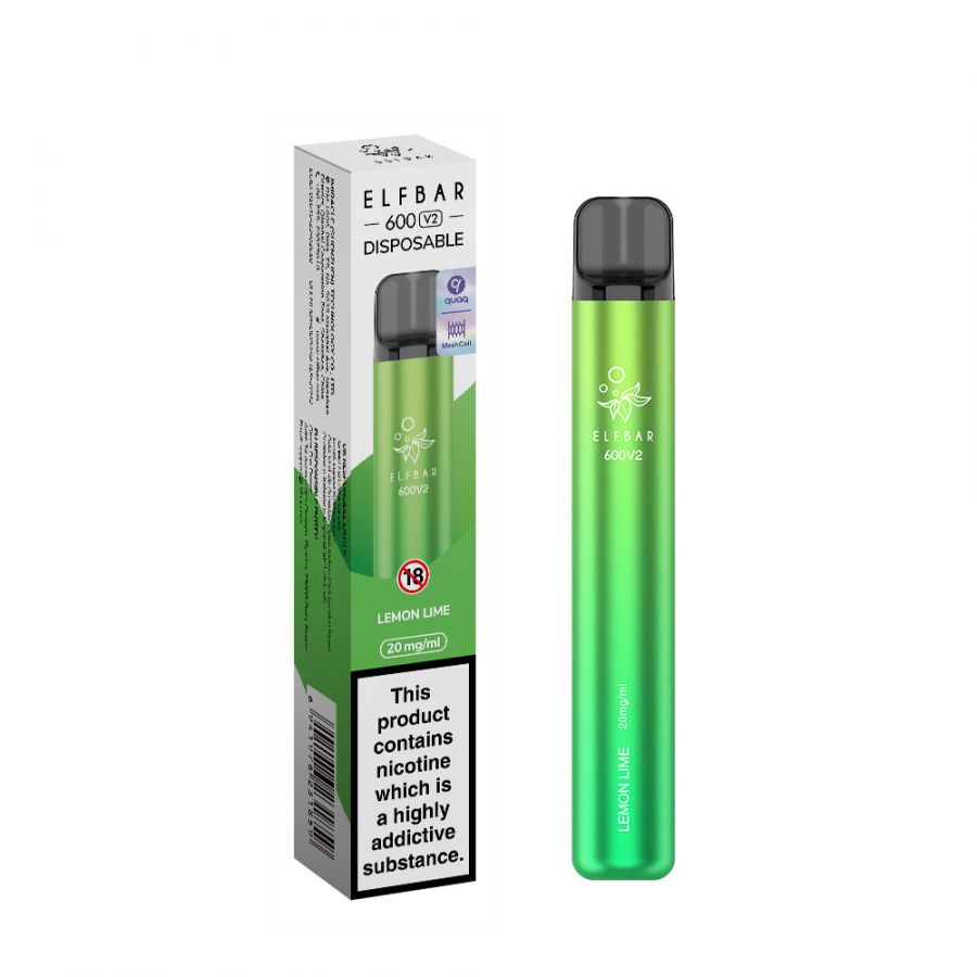 Lemon Lime Elf Bar 600 V2 Disposable Vape