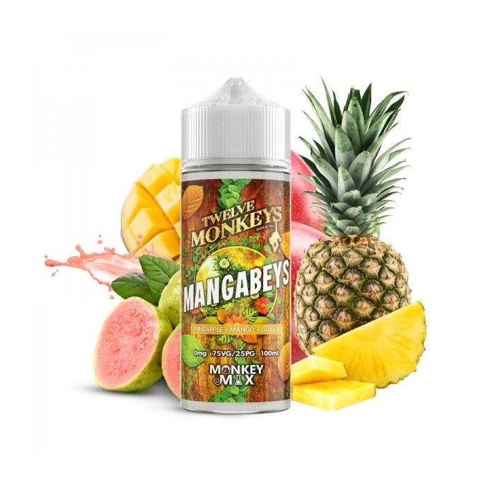 Twelve Monkeys Shortfill 100ml E-Liquid Mangabeys