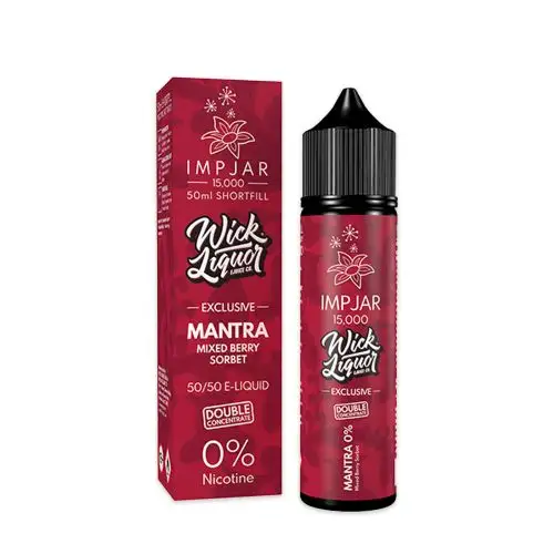 Mantra Shortfill E-Liquid by Imp Jar X Wick Liquor E-Juice Co 50ml