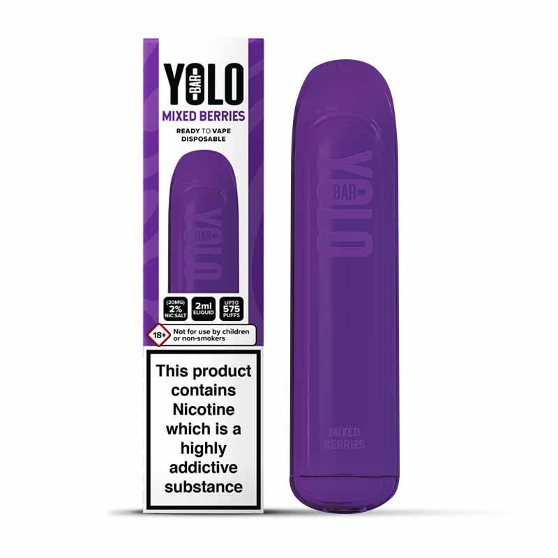 Yolo Bar Disposable Mixed Berries