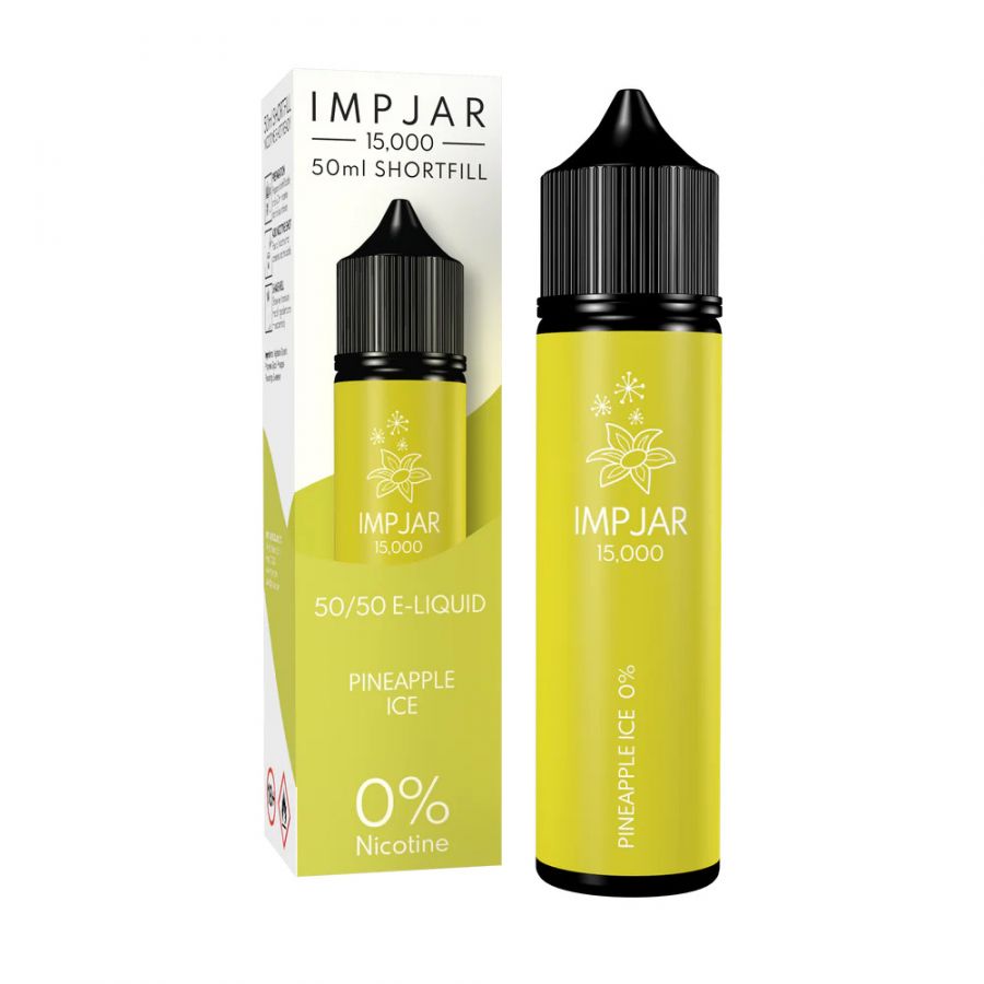 imp jar 15000 puff 50ml shortfill eliquid pineapple ice