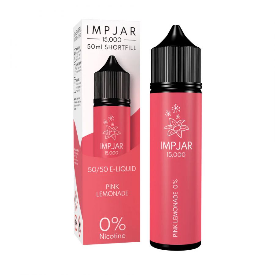 imp jar 15000 50ml shortfill eliquid pink lemonade