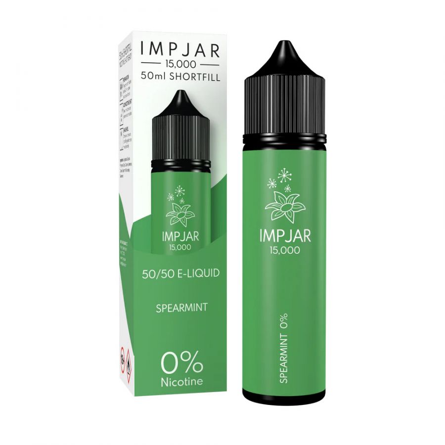 imp jar 15000 puff 50ml shortfill eliquid spearmint