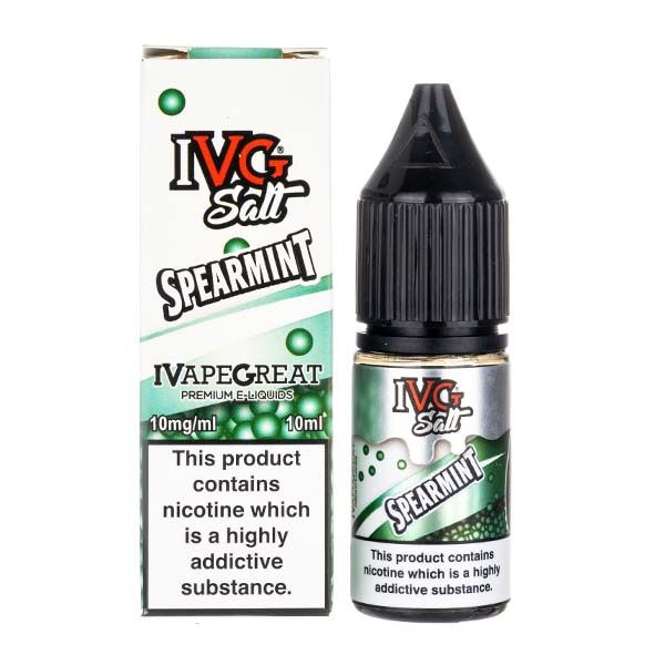 Spearmint IVG Nic Salt 10ml E-Liquid I Vape Great 10mg 20mg