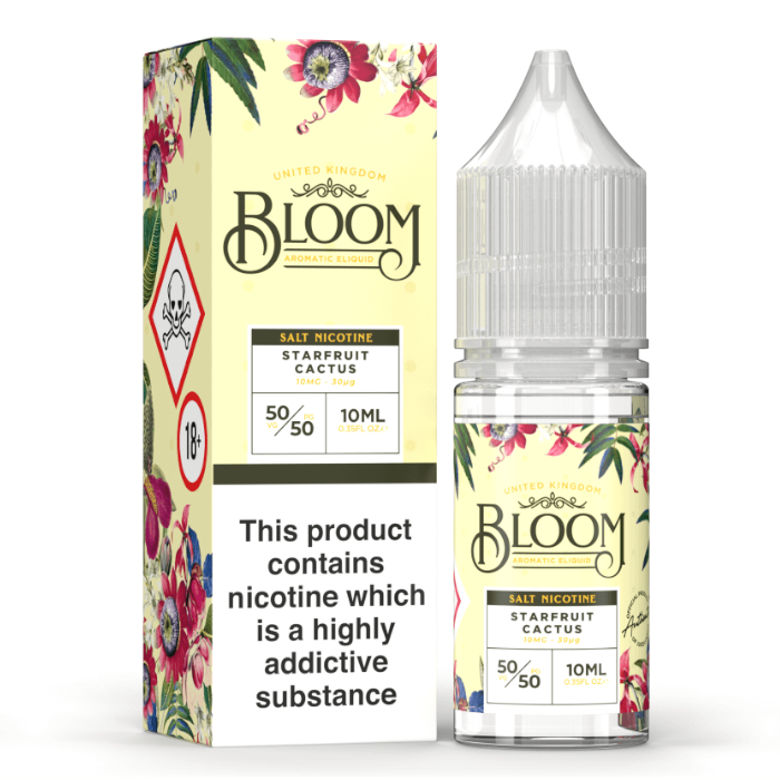 Bloom Aromatic E-Liquid Nic Salt 10ml Starfruit Cactus