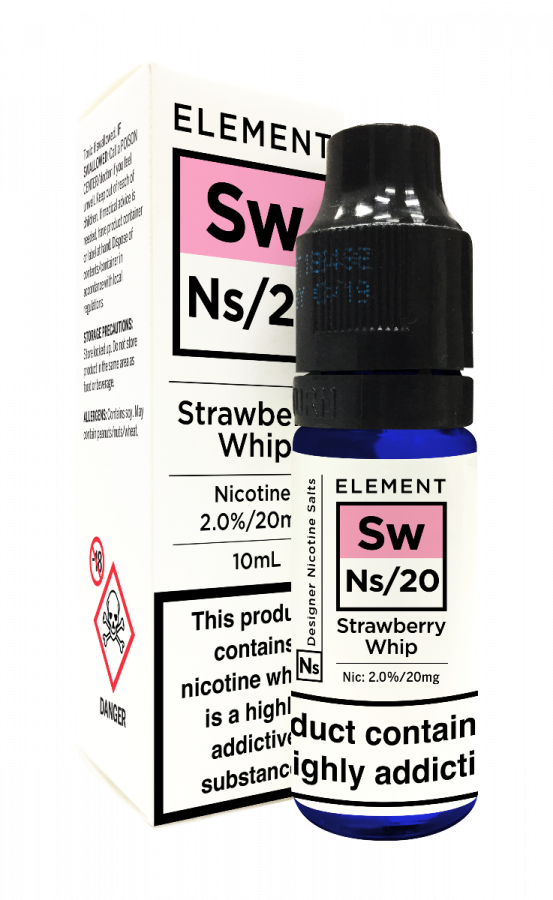 Elements Designer Nic Salts Strawberry Whip 10ml